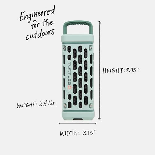 Turtlebox Ranger: Loud! Outdoor Portable Bluetooth 5.4 Speaker | Rugged, Waterproof, Ultra-Portable | Plays to 105db, Deep Bass, Shockproof
