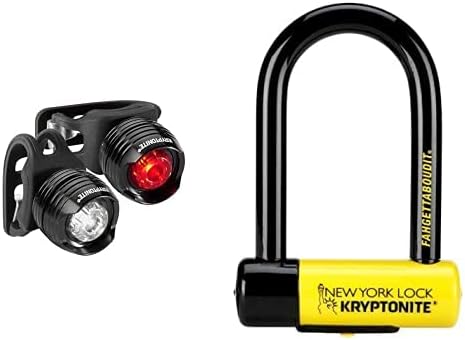 Kryptonite New York Lock Fahgettaboutit Mini 18mm U-Lock Bicycle Lock , Black