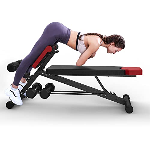 Finer Form Multi-Functional Weight Bench for Full All-in-One Body Workout – Versatile Adjustable Workout Bench for Home Gym. Fitness equipment
