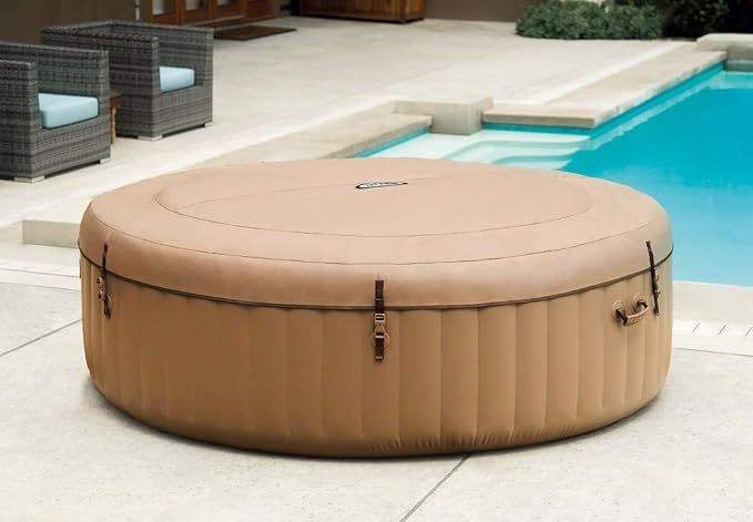 INTEX 28428EX Inflatable Spa, Beige, 4-8 People
