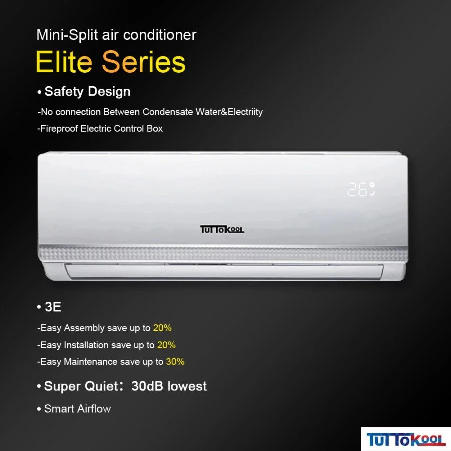 Tuttokool 12,000 BTU, 20 SEER Wifi Ready Wall-Mounted Ductless Mini-Split A/C Heat Pump System16-ft Installation Kit (115V) - Curated Treasures Market