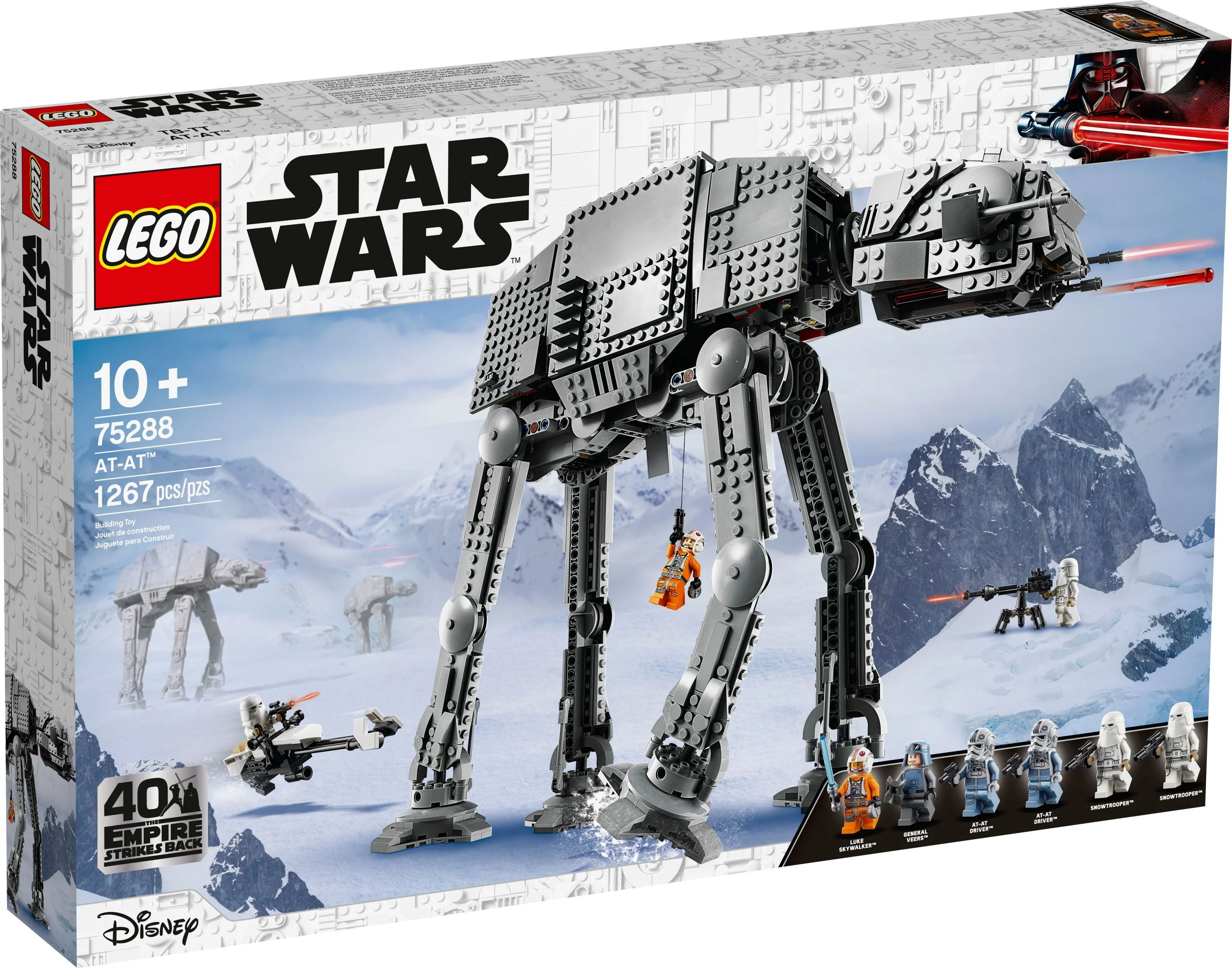 LEGO Star Wars AT-AT Walker 75288 Building Toy, 40th Anniversary Collectible Figure Set, Room Décor, Gift Idea for Kids