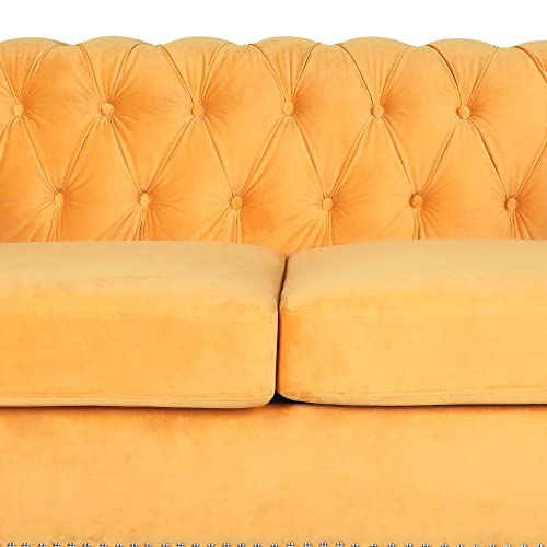RARZOE Traditional Chesterfield Loveseat Sofa