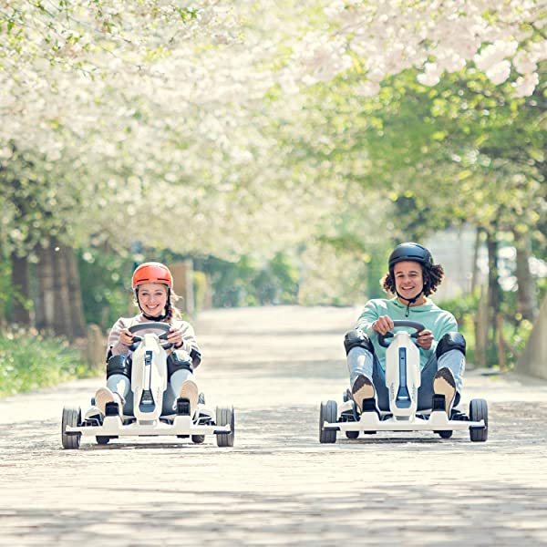 Segway Ninebot Electric GoKart Pro and Gokart Bundle, Outdoor Race Pedal Go Karting Car for Kids and Adults, Adjustable Length and Height