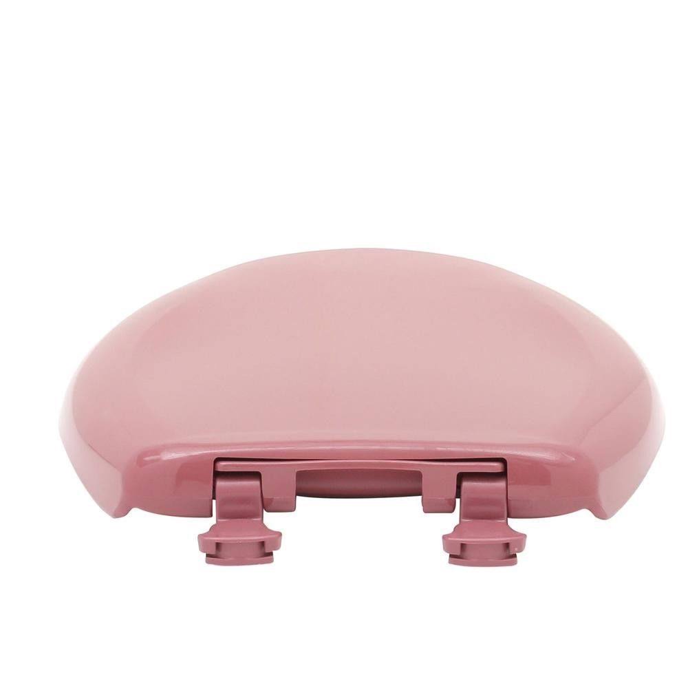 Bemis Elongated Closed Front Toilet Seat in Raspberry