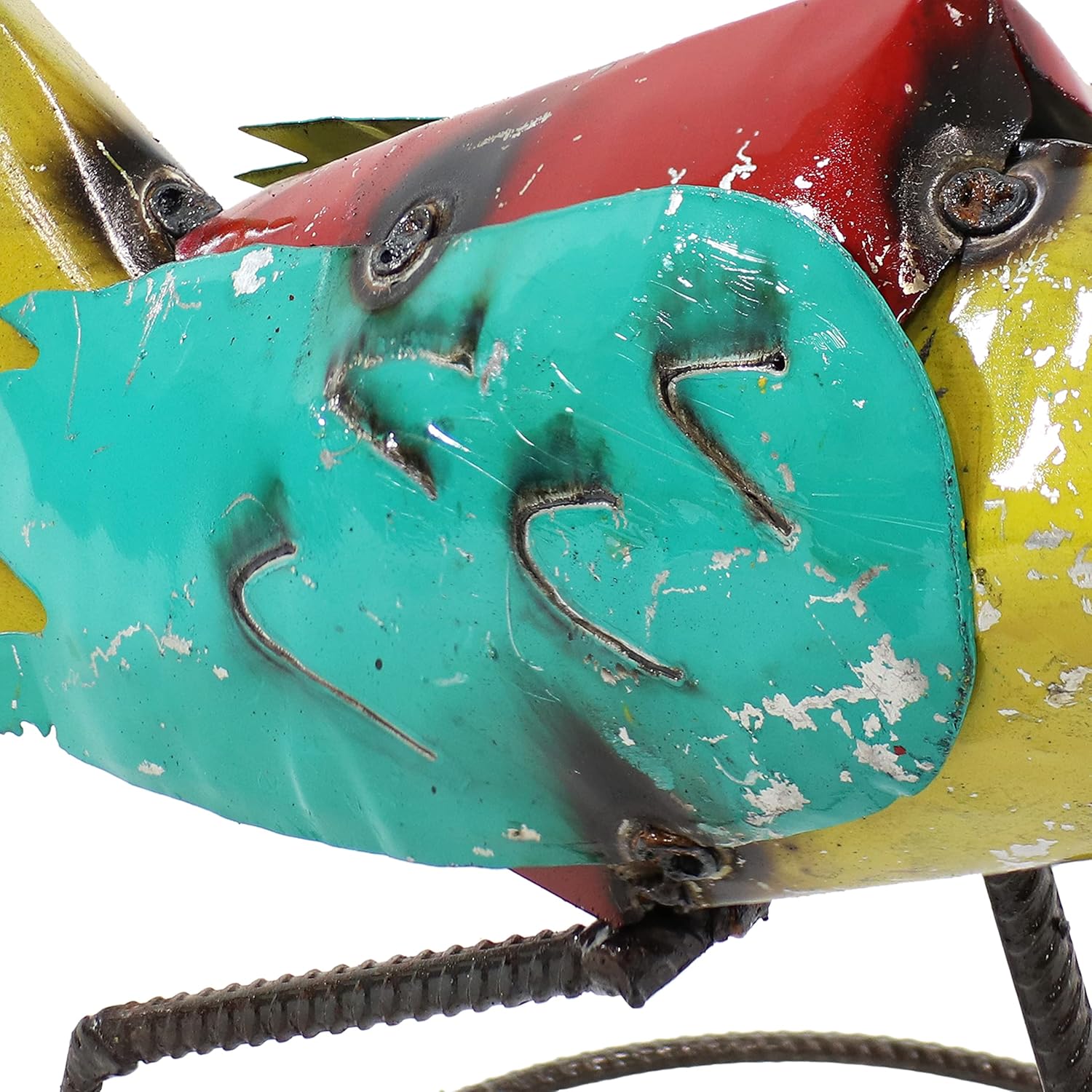 Sunnydaze Rustic Indoor/Outdoor Roadrunner Metal Art Statue - Hand-Painted Sculpture for Garden, Lawn, Landscape and Home