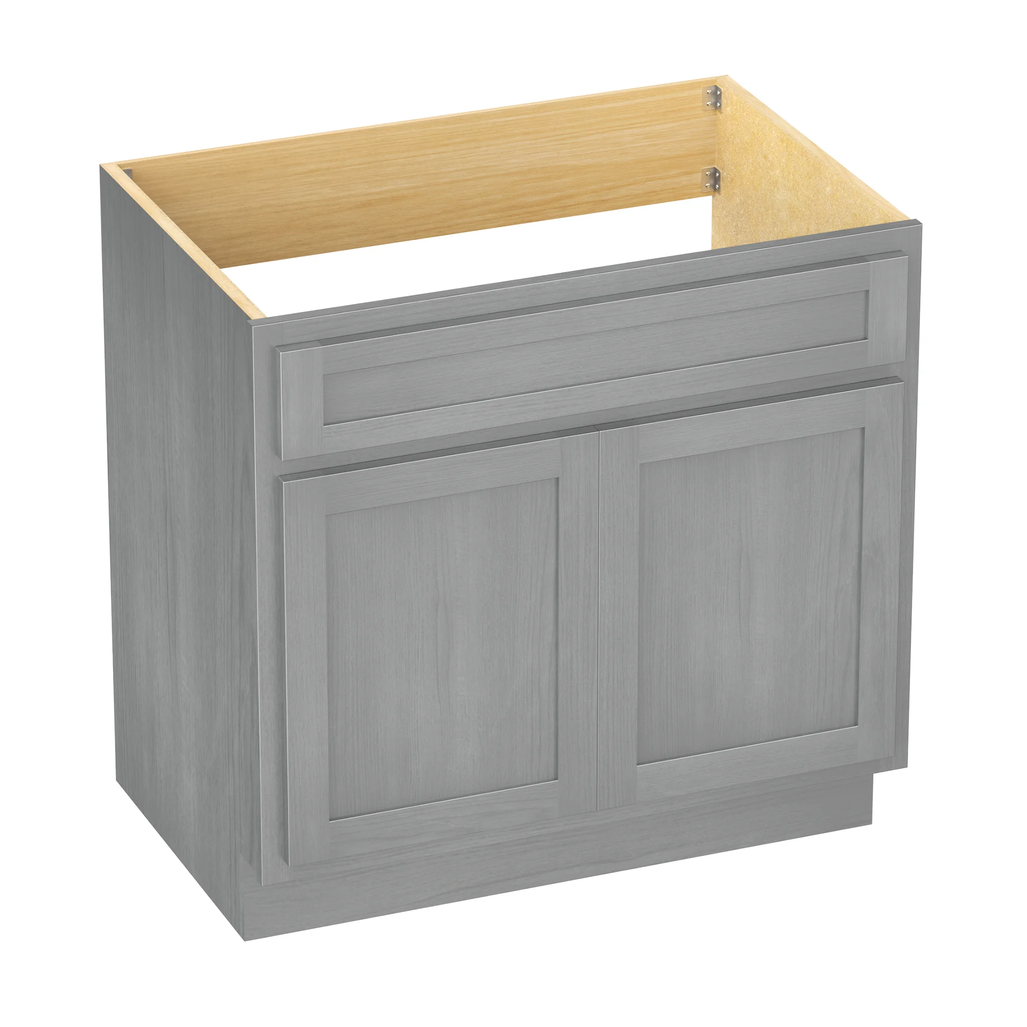 Vanity Art 30 Inch Double Shutter Door Bathroom Vanity Base Cabinet with Soft Closing Shaker Drawer