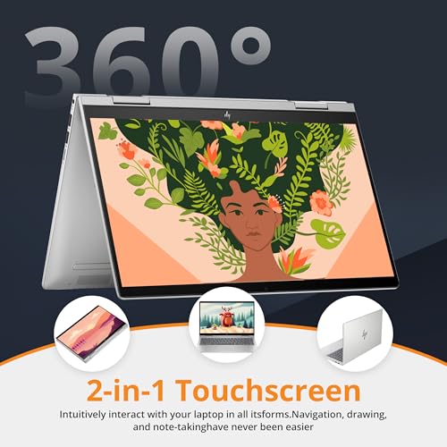 HP Envy 2-in-1 14" Full HD Touch-Screen Laptop, 8GB RAM, 512GB SSD, Intel Core i5 1335U, Intel Iris Xe Graphics, Fast Charge, Fingerprint, Backlit KB