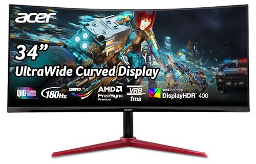 Acer Nitro XZ270 Xbmiipx 27" 1500R Curved Full HD (1920 x 1080) VA Zero-Frame Gaming Monitor with Adaptive Sync