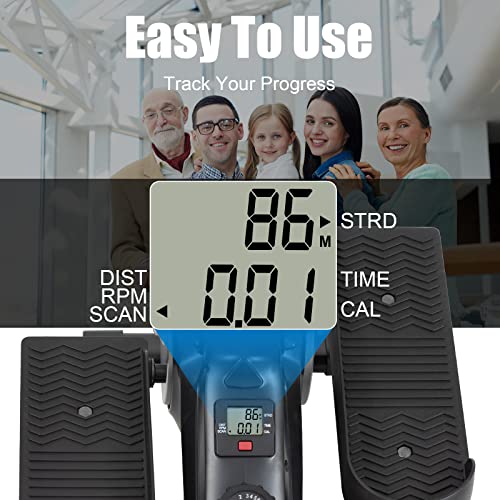 Davcreator Under Desk Bike Pedal Exerciser, Foot Peddler Exerciser with Magnetic Adjustable Resistance, Sitting Mini Exercise Bike for Home Workout