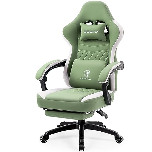 Dowinx Gaming Chair Breathable Fabric Computer Chair with Pocket Spring Cushion, Comfortable Office Chair with Gel Pad and Storage Bag