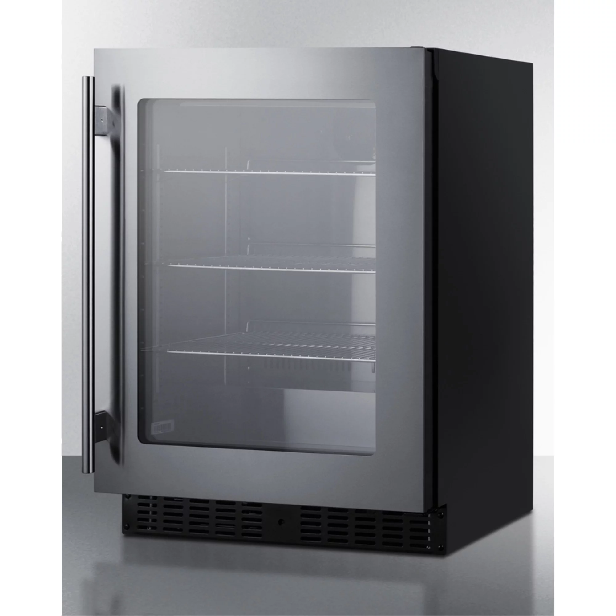 Summit Asdg2411 24" Wide 3.25 Cu. Ft. Compact Freezerless Refrigerator - Stainless Steel