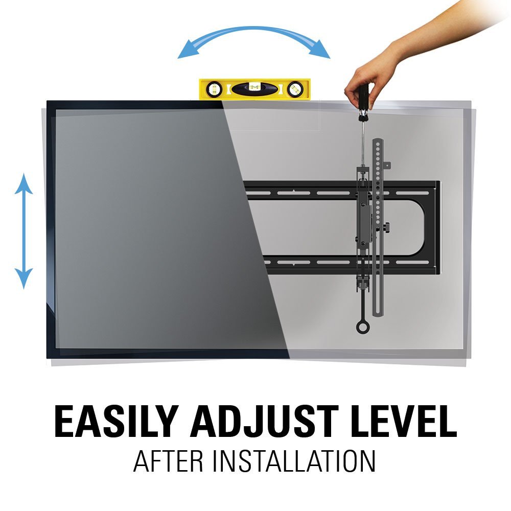 Sanus Advanced Tilt Premium Universal TV Wall Mount for 46” to 90” Flat-Panel TVs - Low Profile, Smooth Extension & Easy to Install - Model VLT6-B1