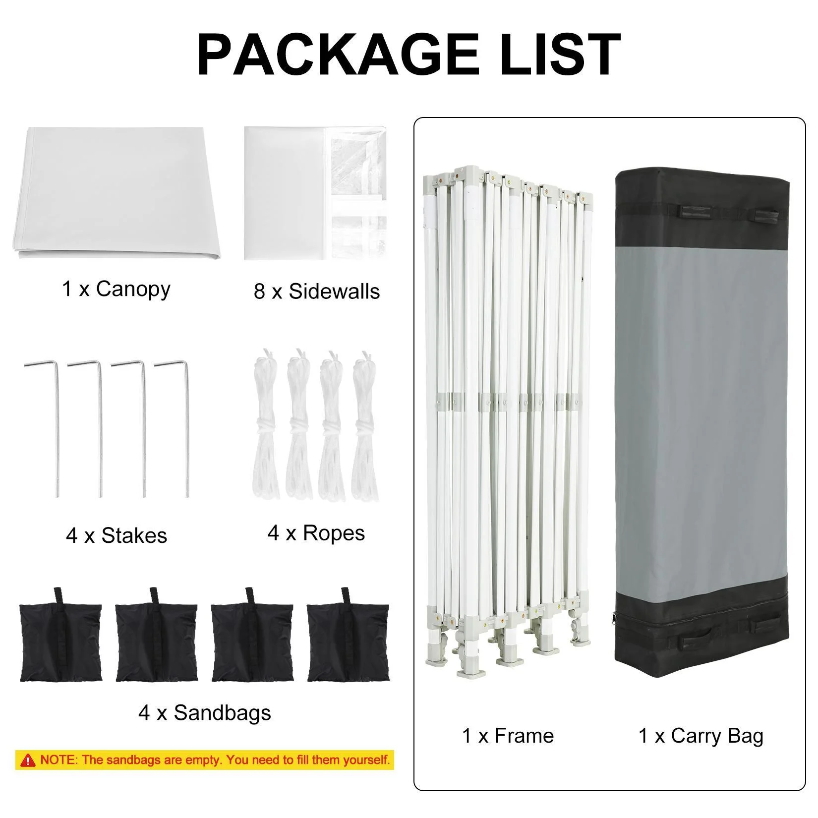 SANOPY 10'x30' EZ Pop Up Outdoor Canopy, Commercial Heavy Duty Party Canopy