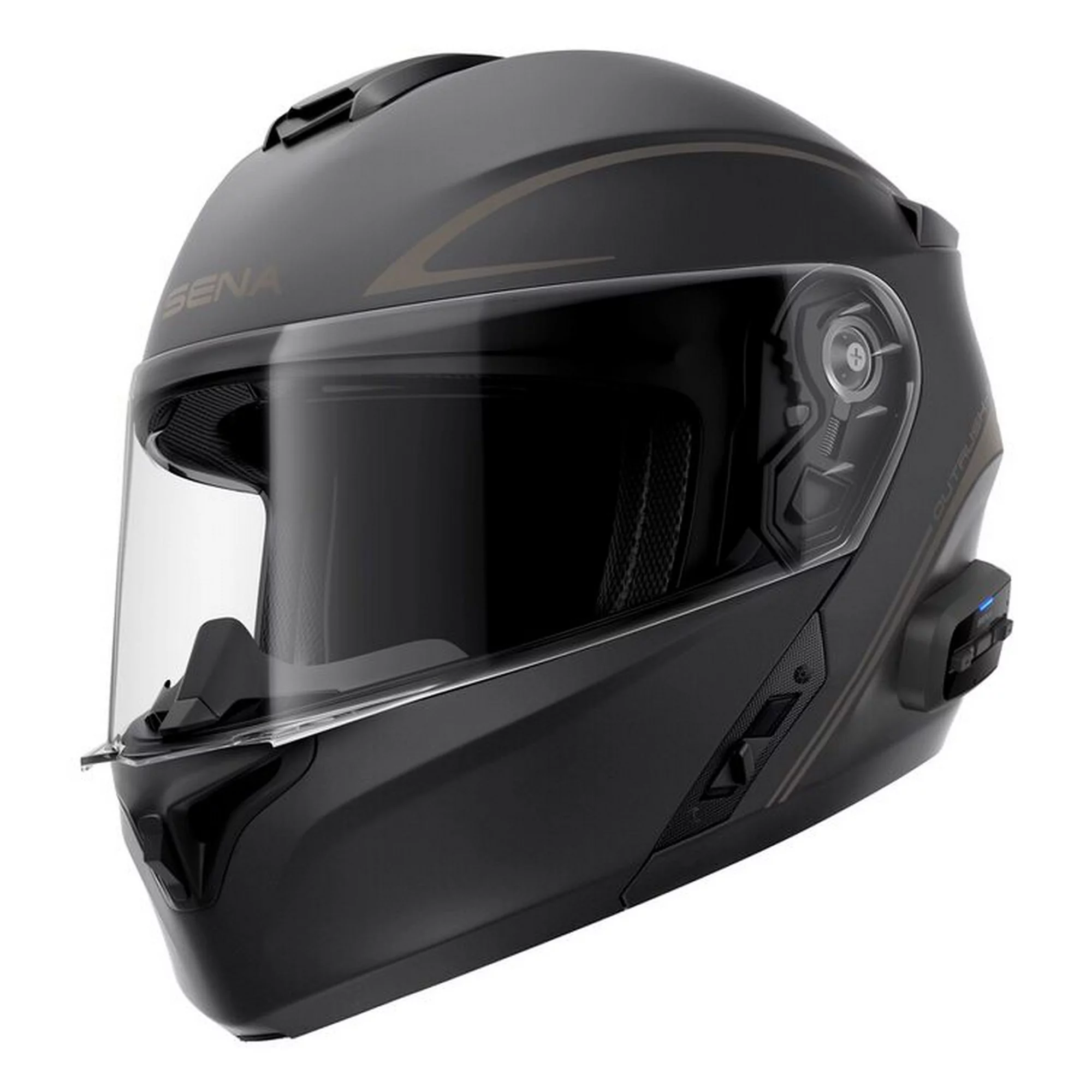 SENA Outrush R Modular Motorcycle Helmet Black XL