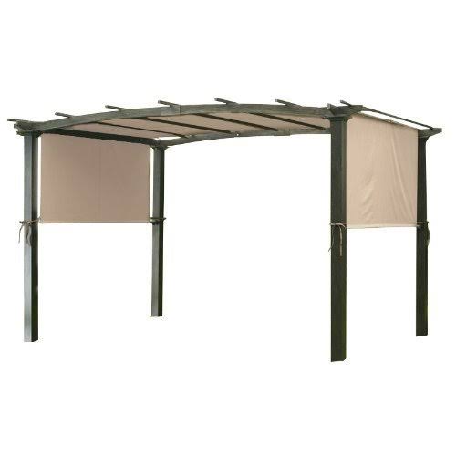 Garden Winds Universal Replacement Canopy Top for Pergola Structures, Beige, RipLock 350