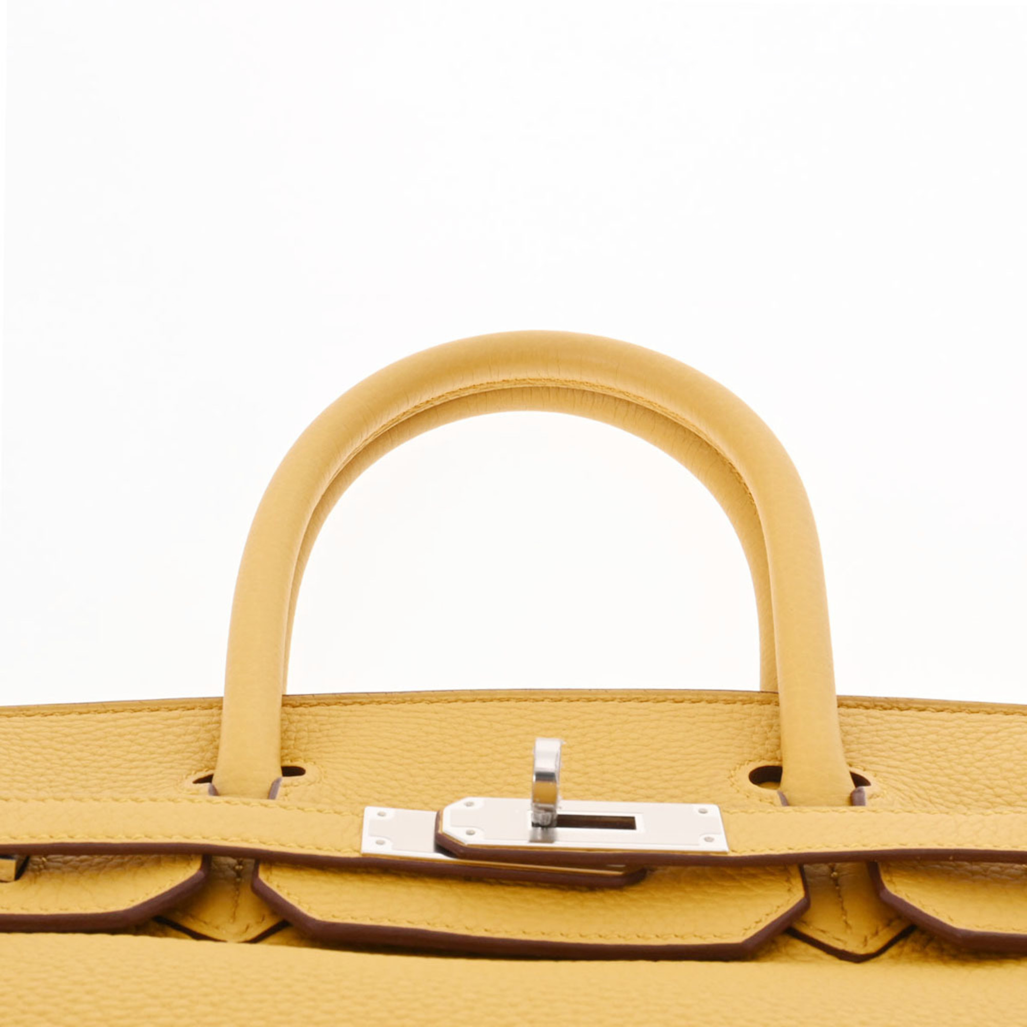 Pre-Owned HERMES Hermes Birkin 30 Jaune Ambre D Engraved (around 2019) Ladies Taurillon Clemence Handbag (Like New)