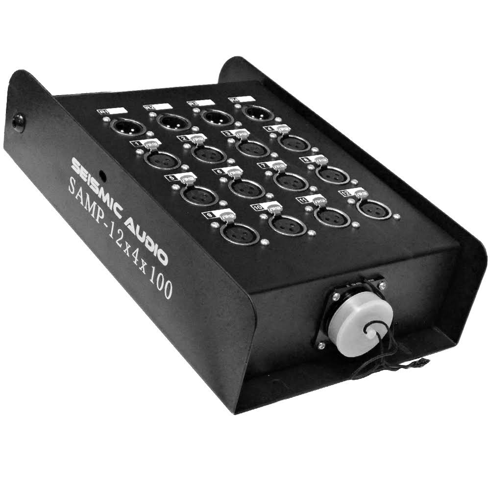 Seismic Audio 12 Channel, 50 Foot XLR Snake Cable with Multipin Easy Disconnect Trunk Pa/dj - SAMP-12x4x50