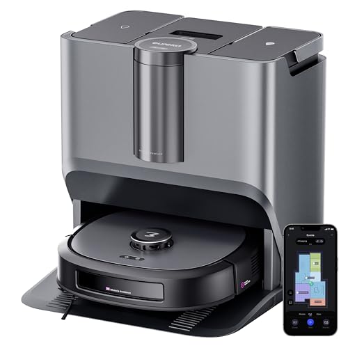 Eureka J15 Pro Ultra Robot Vacuum and Mop with Self Emptying Base, 16,200 Pa Suction, Flex-Arm Design Mop
