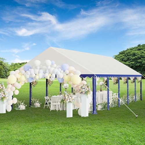 PHI VILLA 20'x16' Outdoor Heavy Duty Party Tent Large Commercial Canopy Wedding Event Shelter with Removable Sidewalls & 3 Storage Bags for Patio