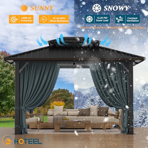 Hoteel 6x8ft Hardtop Grill Gazebo