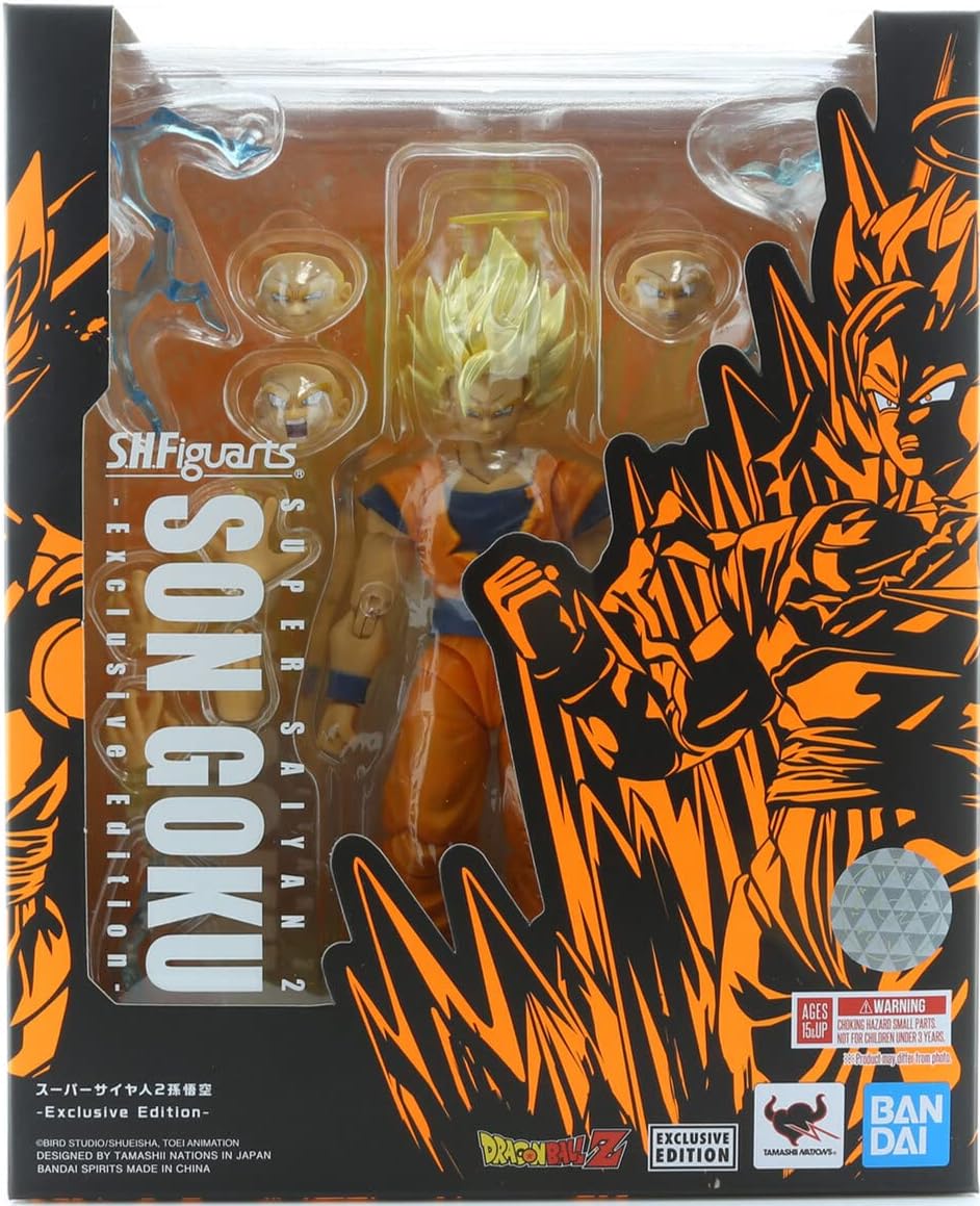 BANDAI NAMCO Entertainment Dragon Ball Z Super Saiyan 2 Son Goku S.H.Figuarts Exclusive Tamashii