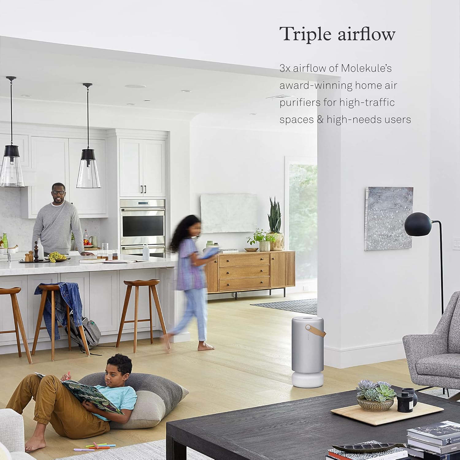 Molekule Air Pro FDA-Cleared Medical Air Purifier with PECO Technology for Smoke, Allergens, Pollutants, Viruses