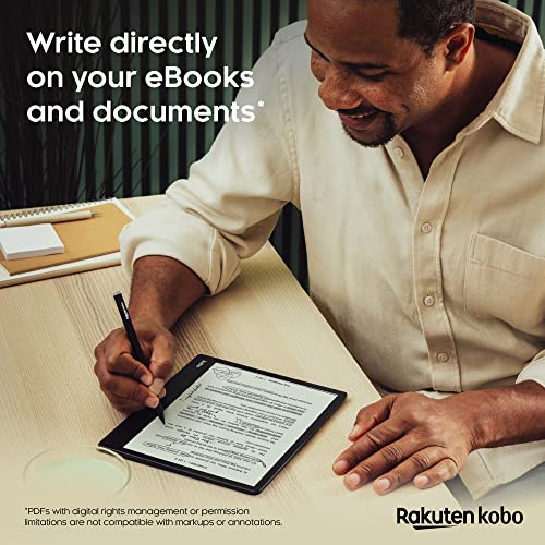 Kobo Elipsa 2E | eReader | 10.3” Glare-Free Touchscreen with ComfortLight PRO | Includes Kobo Stylus 2 | Adjustable Brightness | Wi-Fi | Carta E Ink