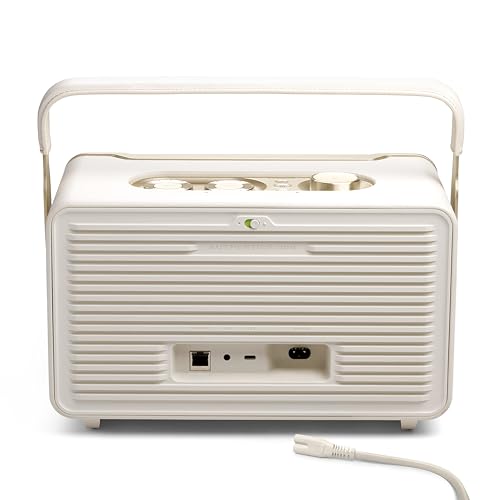 JBL Authentics 200 - Retro Style Smart Home Speaker with Built in Wi-Fi, Bluetooth and Voice Assistants, Alexa and Google Assistant