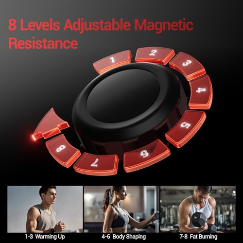 CURSOR FITNESS Elliptical Machine, Elliptical Exercise Machine for Home, Elliptical Training Machines with 8 Levels Resistance