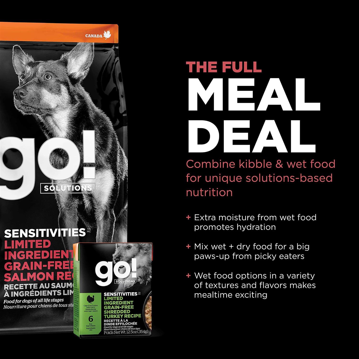 Go! Solutions Sensitivities Limited Ingredient Salmon Grain-Free Dry Dog Food - Pet Supplies online store