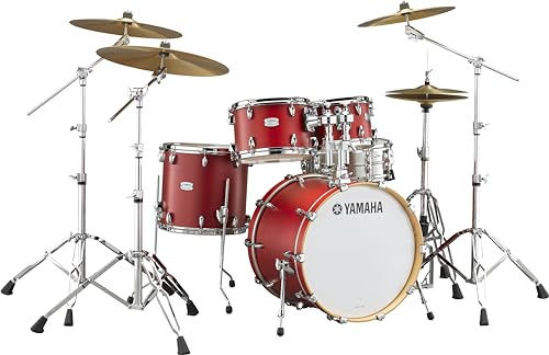 Yamaha Tour Custom Maple 4pc Standard Shell Pack, Chocolate Satin