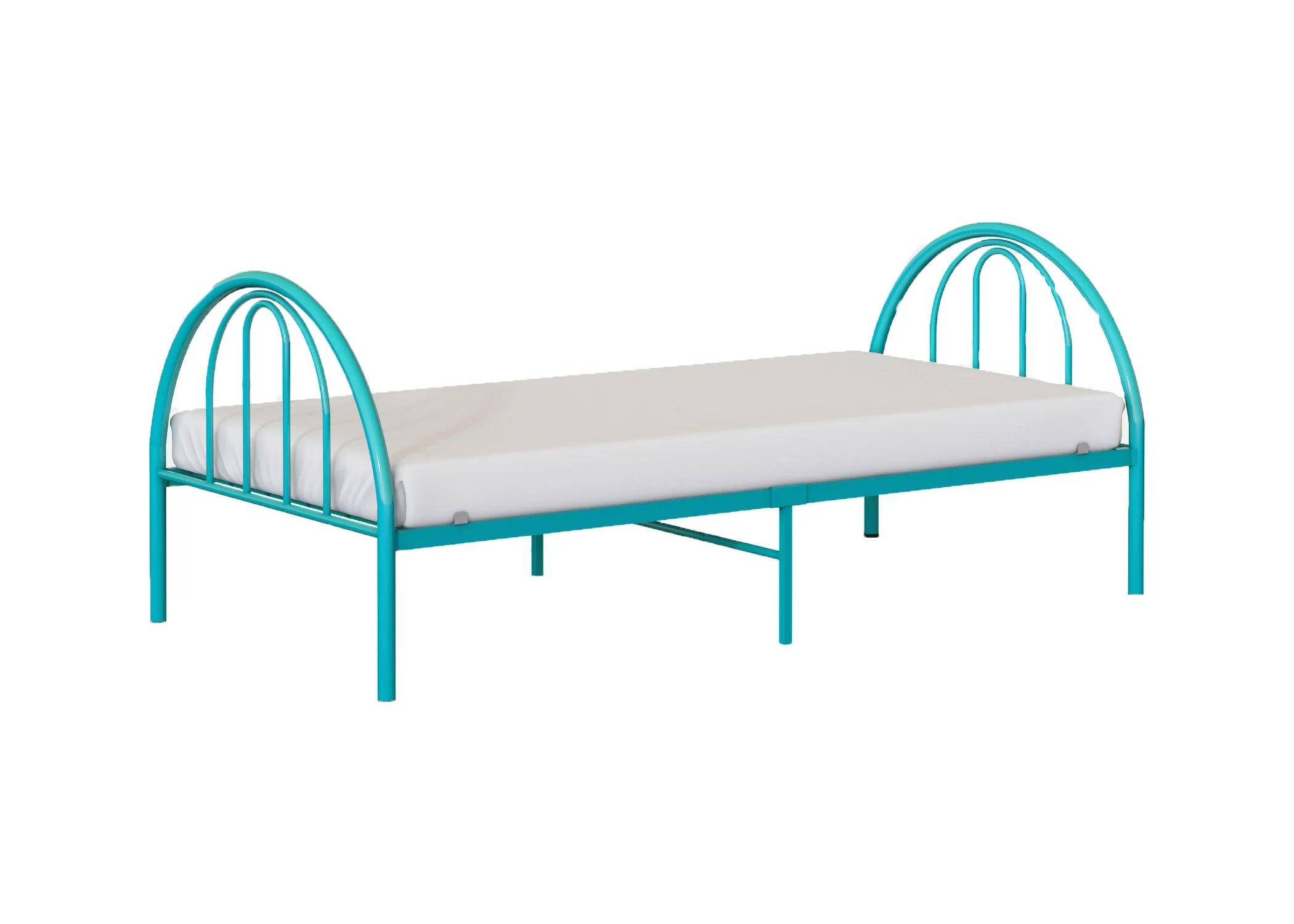 BK Furniture Brooklyn Classic Metal Bed, Twin, Pink