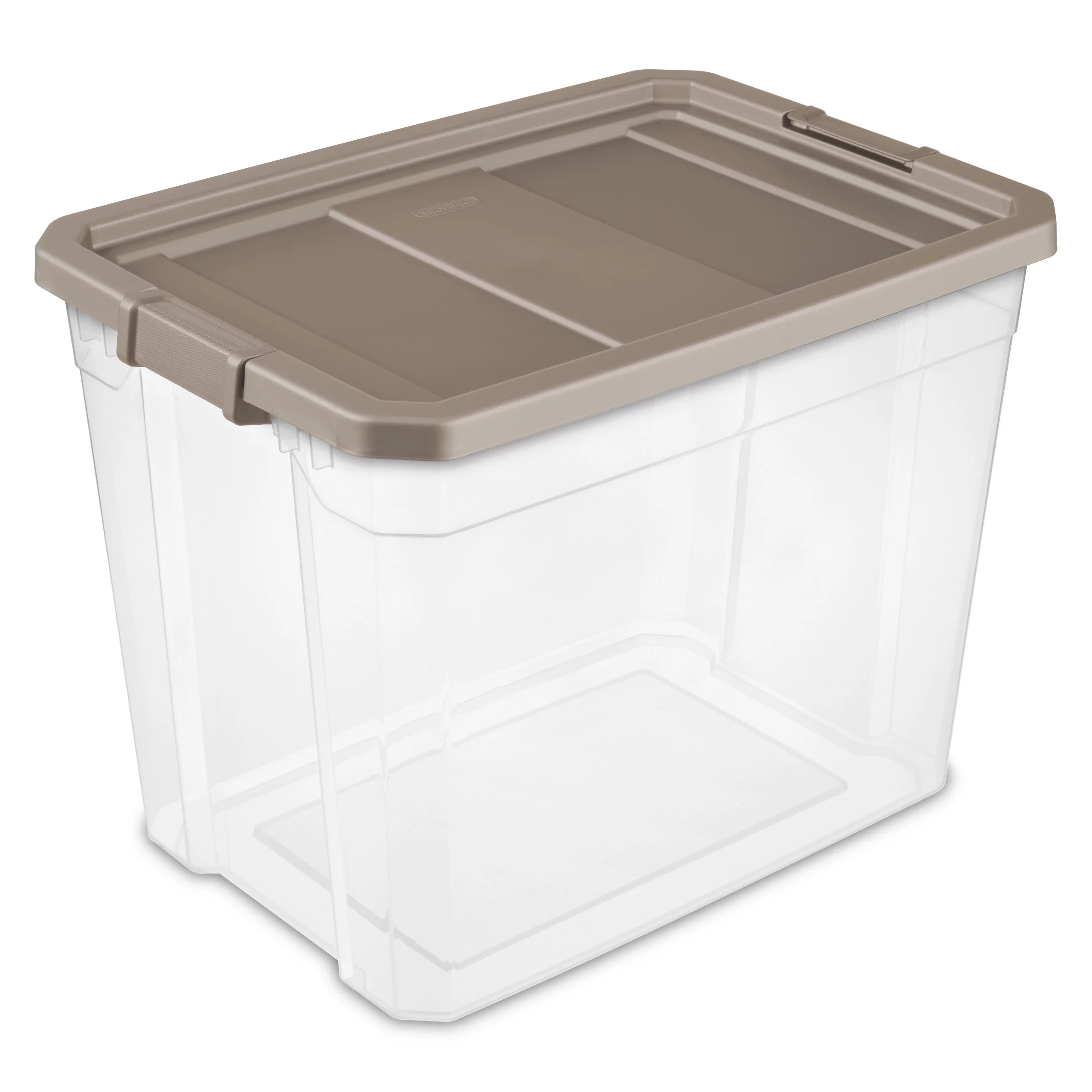 Sterilite Plastic 108 Qt. Stacker Box Taupe Splash Set of 4 - Curated Treasures Market