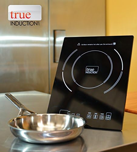 True Induction TI-1B Single Burner Counter Inset Energy Efficient Induction Cooktop, Black