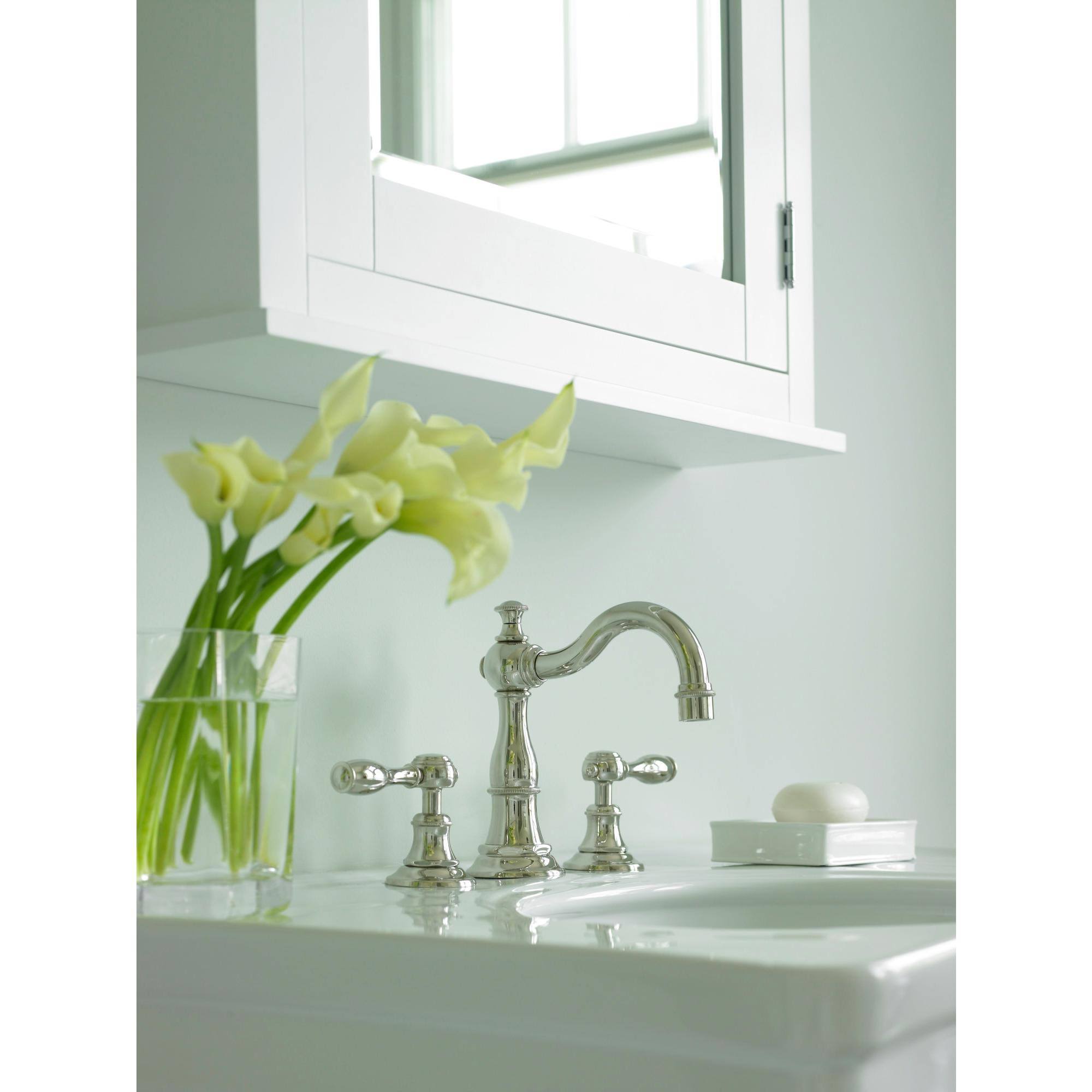 Newport Brass Victoria Widespread Lavatory Faucet Polished Chrome