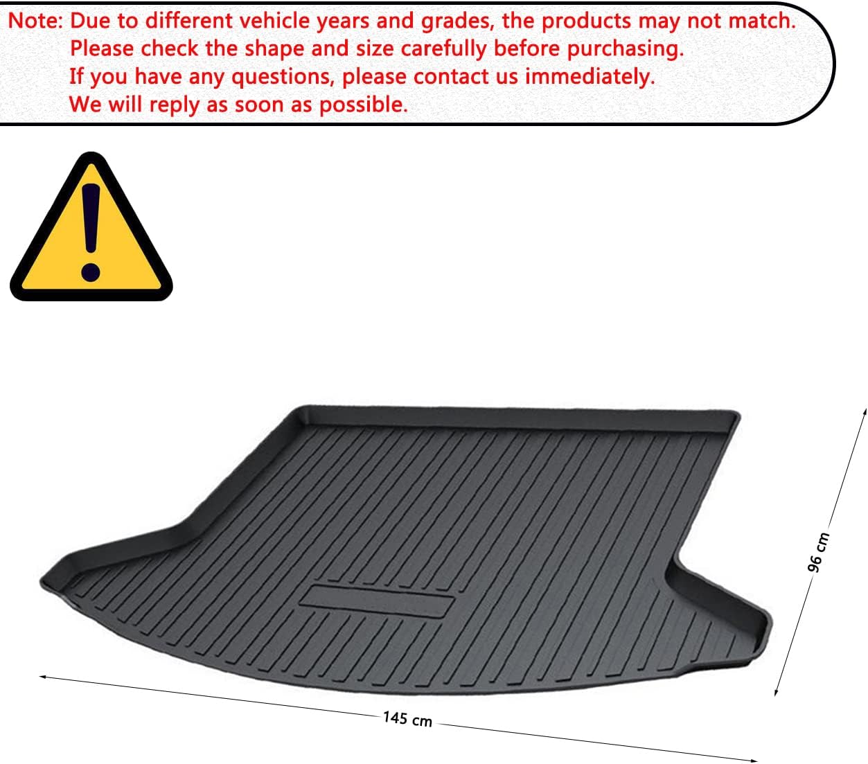 CX-5 Cargo Liners - Compatible with Mazda CX5 2017-2021 2022，Not for 2022 CX-5 2.5S AWD Premium Package Model,All-Weather Rear Trunk Tray Cargo Mats