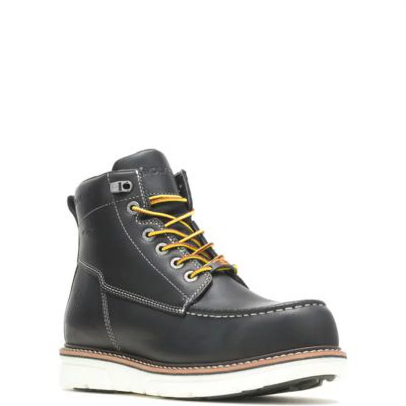 Wolverine I-90 DuraShocks Moc-Toe CarbonMAX 6" Work Boot Men Black/White - Curated Treasures Market