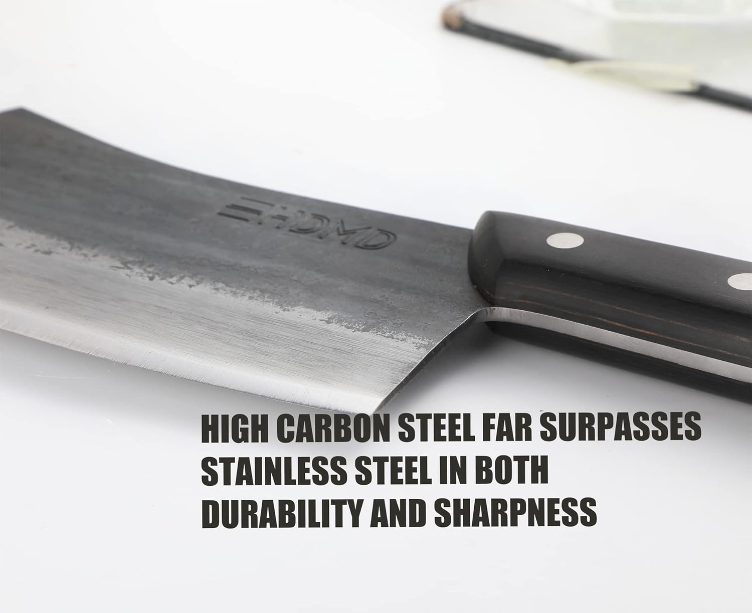 Serbian Chefs Knife Carbon Steel Butcher Knife For Meat Cutting