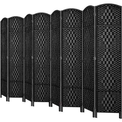Room Divider, Room Dividers and Folding Privacy Screens, 16in Privacy Screen, 6 Panel Temporary Wall Partitions, 6ft Space Separation Panel Screen