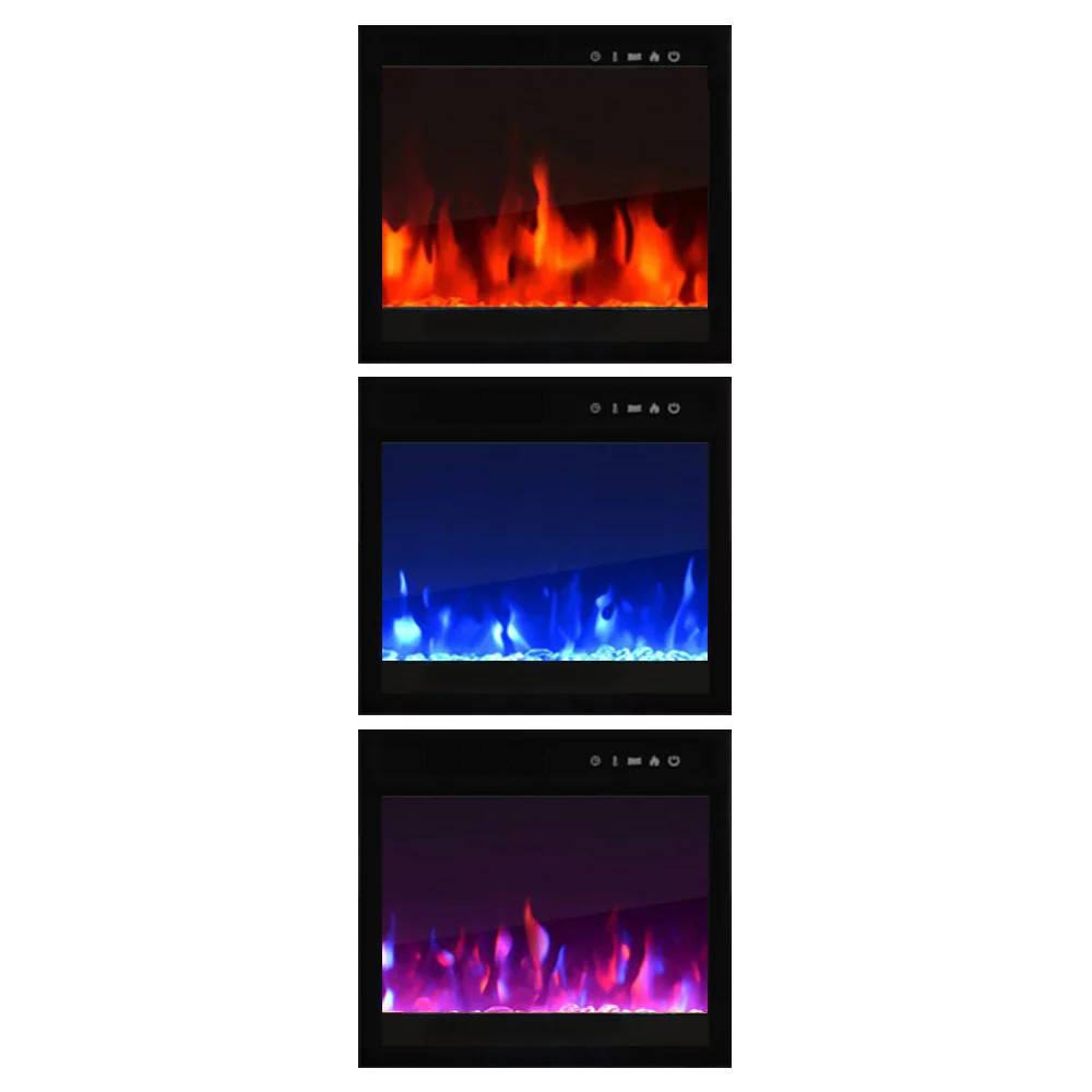 Milano Set 145EF-2D Electric Fireplace Modern Wall Unit Entertainment Center
