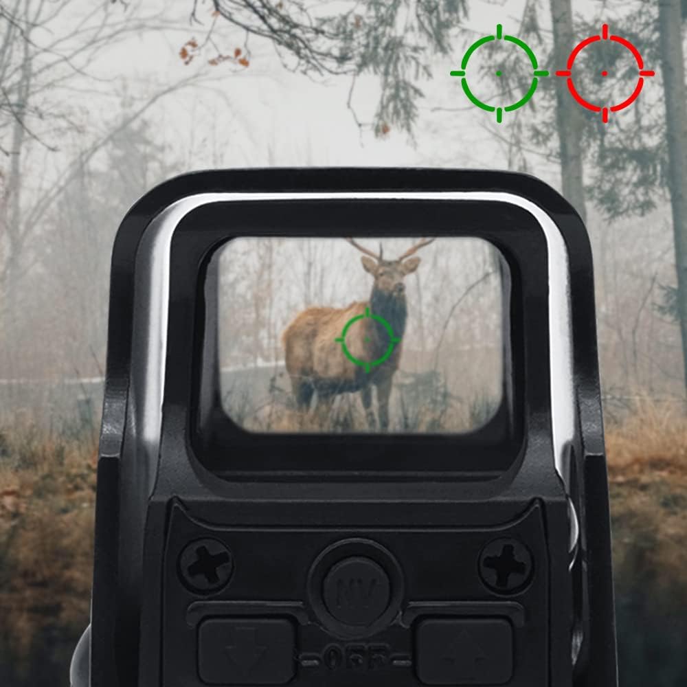 553 Metal Holographic Bright Green & Red Dot Sight Scope Pack of 2