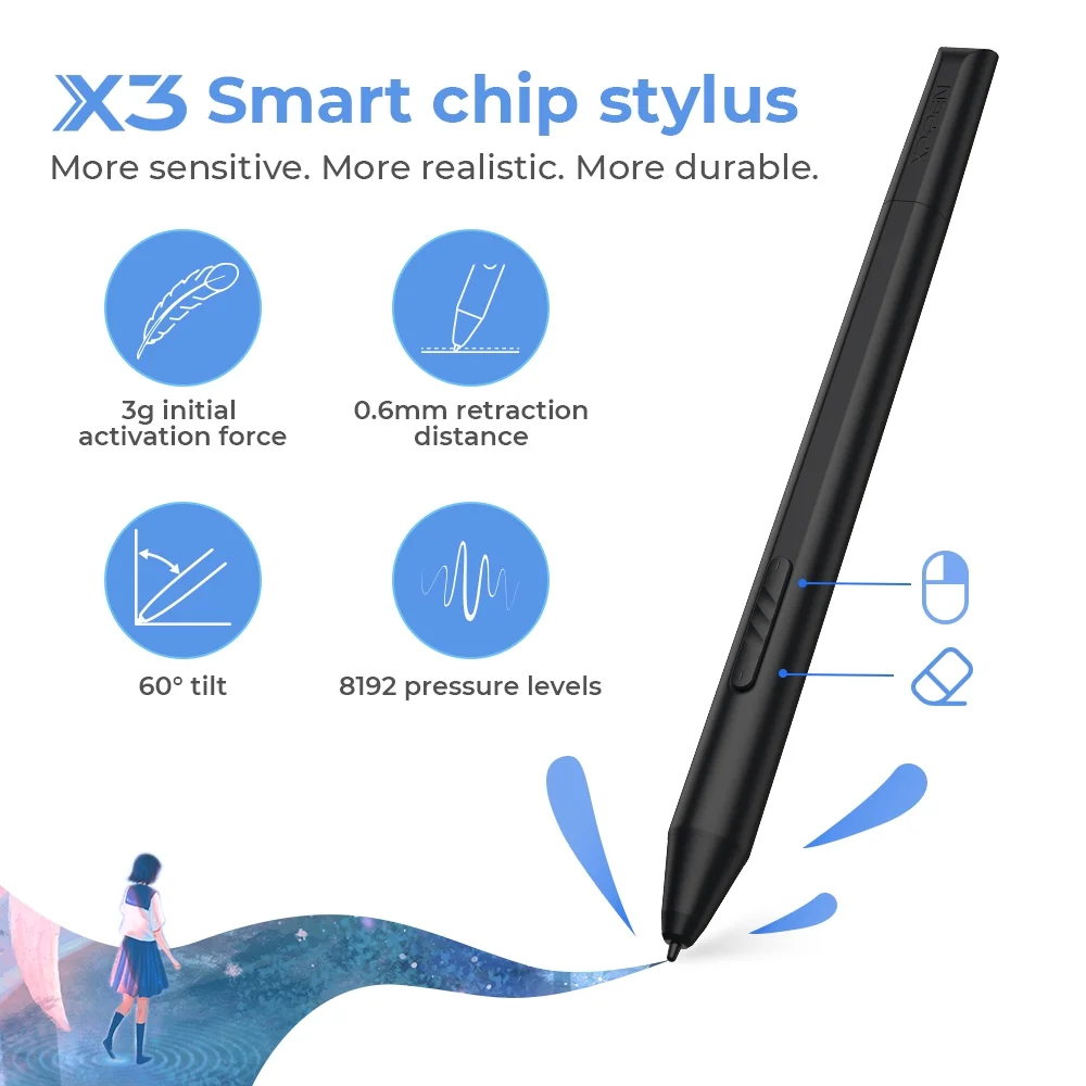 XP PEN Artrist 12 2nd Graphics Display With 1080P Screen Digital Graphic Tablet 11.9in Full lamination Art Painting Pad For Animation Design For