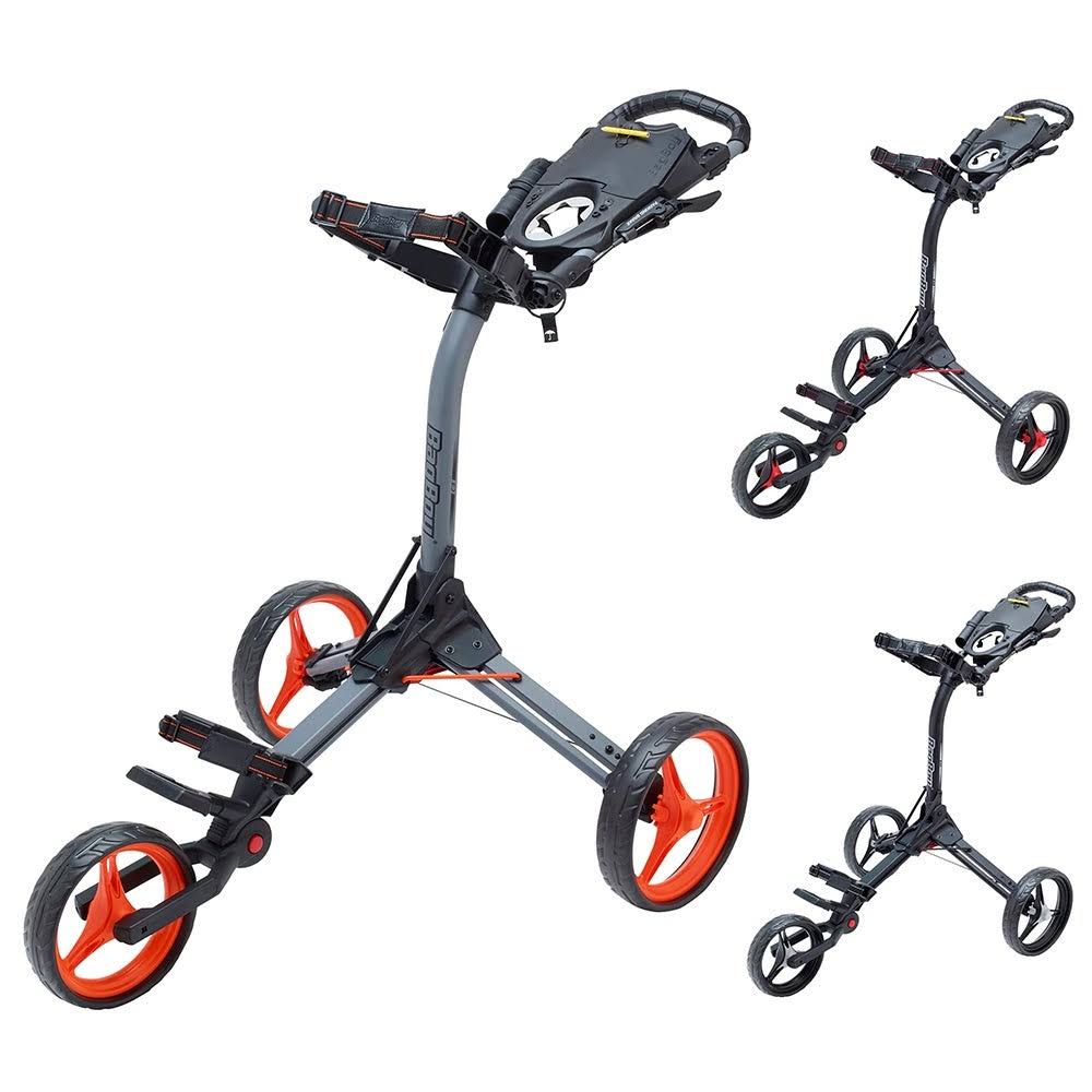 Bag Boy Compact 3 Push Cart - Silver/Black