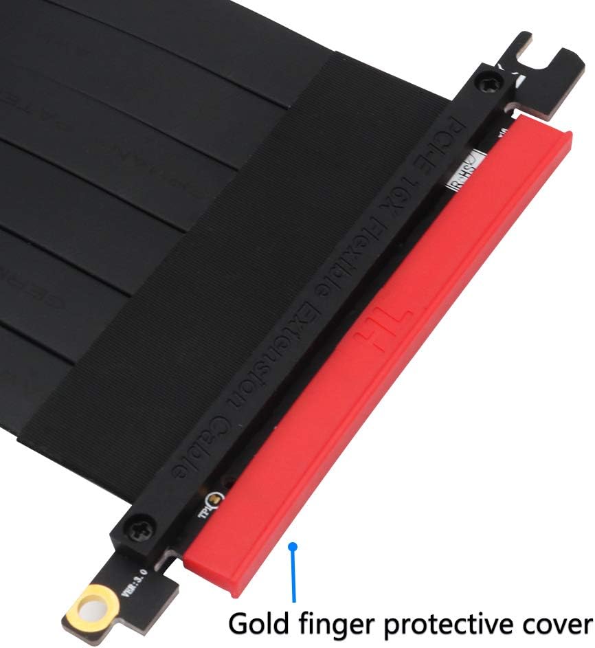 Pcie Extension Cable Pcie x16 Extension Cable PCIE Express3.0 16X Extension Cable pcie Riser (pcie 16X 180 Degree Cable 20cm)
