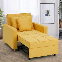 YODOLLA 3-in-1 Convertible Chair Bed, Sleeper Chair Bed, Pull Out Sleeper Chair Beds