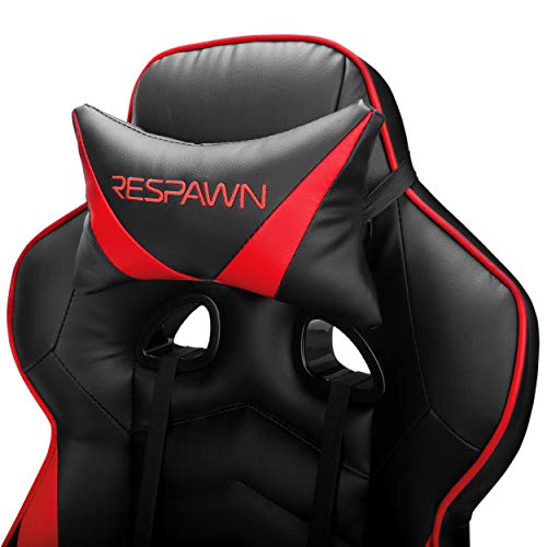 RESPAWN 110 Pro Gaming Chair - Gaming Chair with Footrest, Reclining Gaming Chair, Video Gaming Computer Desk Chair, Adjustable Desk Chair