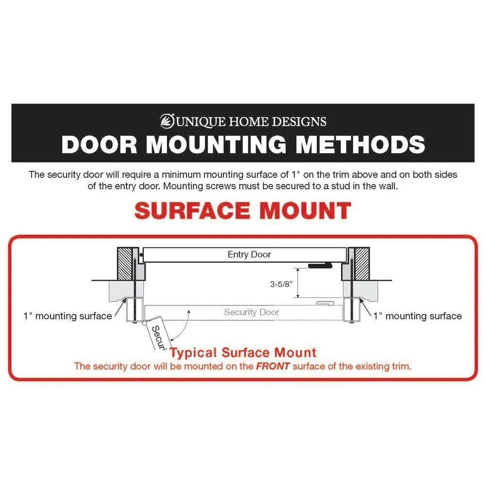 Titan 36 in. x 80 in. Arcada Copper Surface Mount Outswing Steel Security Door with Expanded Metal Screen, IDR06400362063