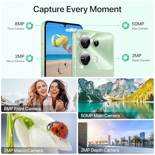 UMIDIGI G9 5G Cell Phone, Android 14 Unlocked Phones, 12(6+6) GB +128GB/1TB TF Expand, 5G Dual SIM, 50MP Camera, 6.75" HD+ 90Hz Display