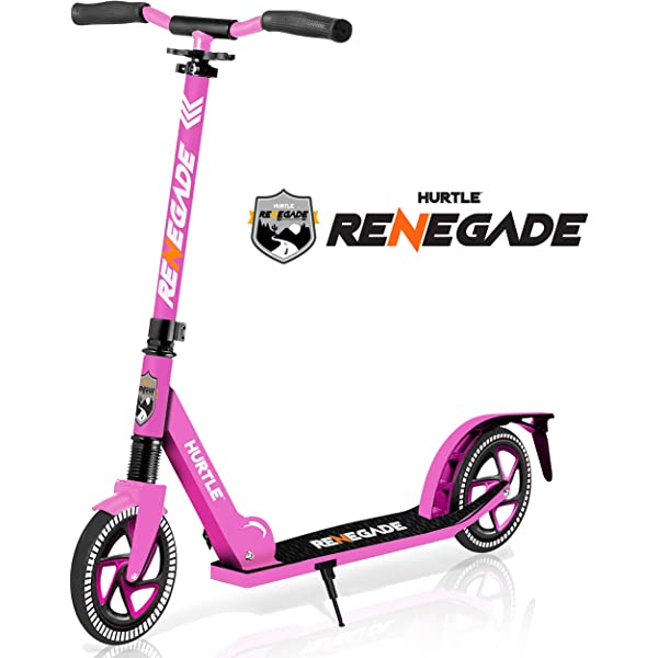 Hurtle Scooter &ndash; Scooter for Teenager &ndash; Kick Scooter &ndash; 2 Wheel Scooter with Adjustable T-Bar Handlebar &ndash
